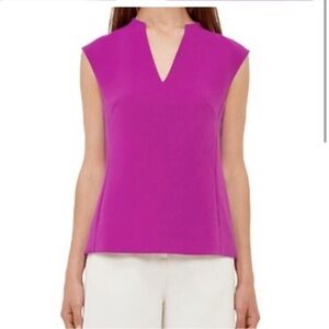 Ted Baker NWOT  Paysy High Neck Long Back Panel Top Ted 0 US 2 Workwear Office